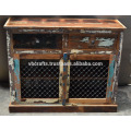 Recycled Wooden Sideboard Eisen Jali Panel